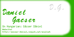 daniel gacser business card