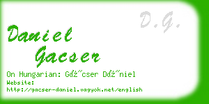 daniel gacser business card